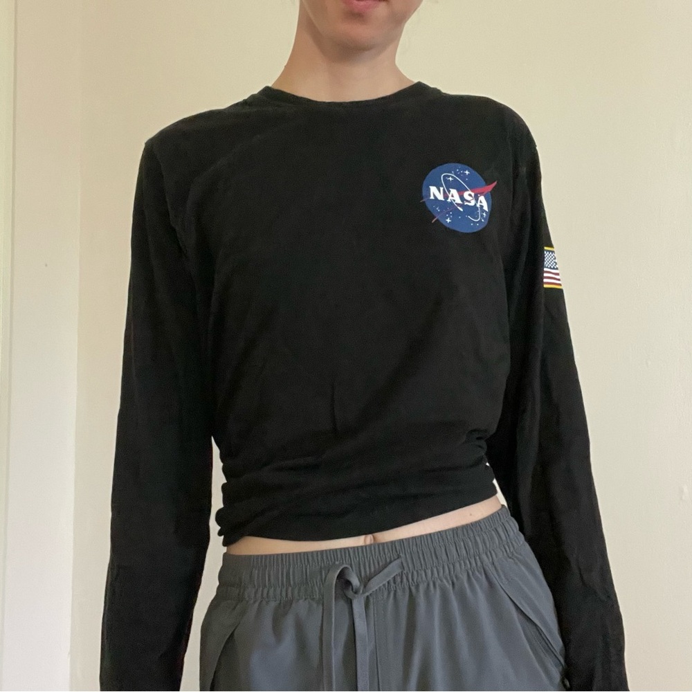 NASA black long sleeve shirt